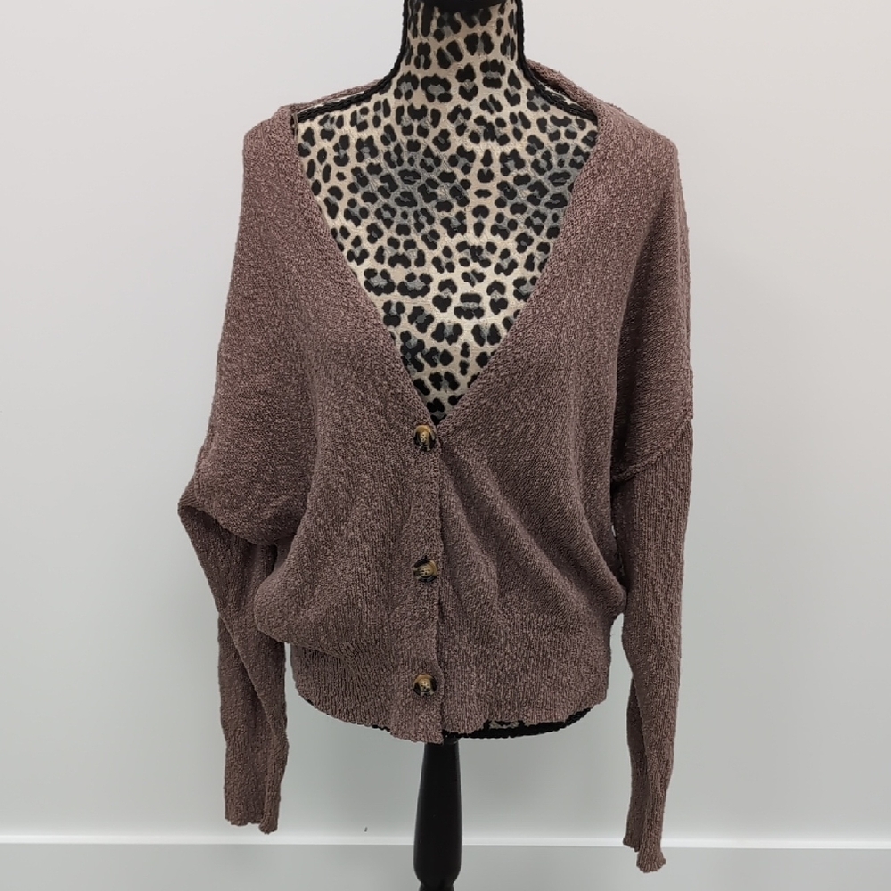 Slouchy Boucle Cardigan